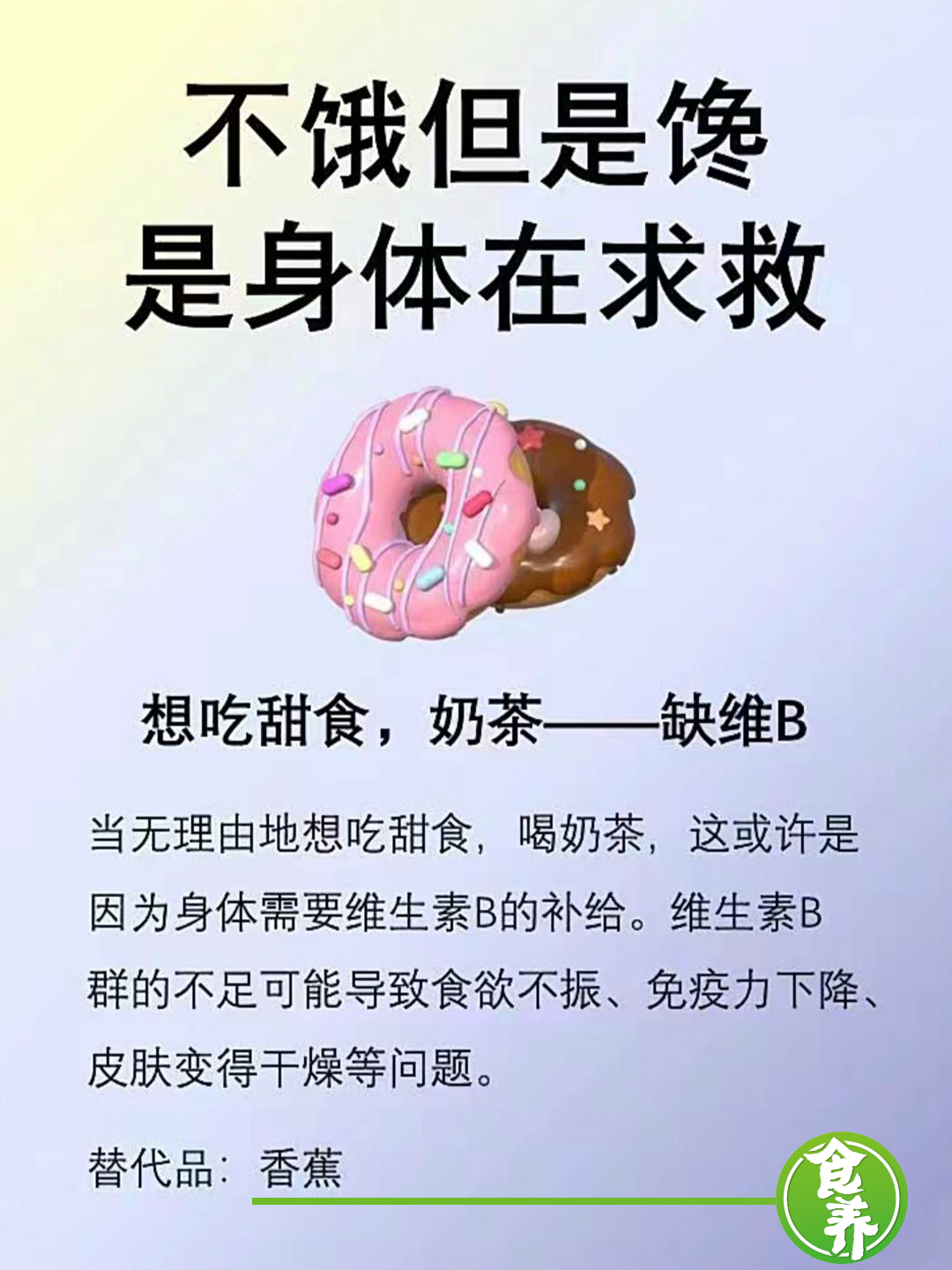 不饿，但嘴巴总是想吃东西，也许是你的大脑饿了！看看缺什么营养了？